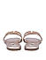 Gold Foux Leather Sliders