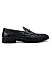 Black Mat Textured Loafers