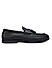 Black Leather Loafers With Tassels