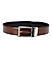 Cognac & Black Reverisble Men's Belt