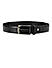 Black Croco Effect Men's Belt