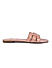 Pink Detailed Strap Flats
