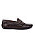 Brown Croco Effect Double Monk Moccasins