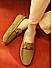 Green Suede Leather Moccasins