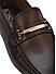 Brown Moccasins With Metal Buckle