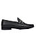 Black Loafers With Metal Buckle