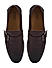 Burgundy Leather Loafers With Buckle