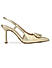 Golden Embellished Slingback Heels
