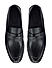 Navy Signato Leather Loafers