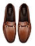 Tan Textured Leather Loafers