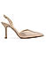 Beige Embellished Pointed Toe Heels