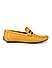 Mustard Moccasins With Contrast Panel