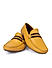 Mustard Moccasins With Contrast Panel