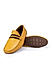 Mustard Moccasins With Contrast Panel