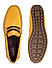 Mustard Moccasins With Contrast Panel