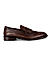 Coffee Fringe Cut Loafers