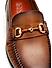 Tan Plain Leather Heel Moccasins