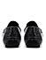 Black Croco Textured Moccasins