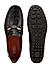 Brown Croco Textured Moccasins