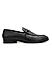 Black Loafers With Asymmetric Buckle