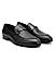 Black Loafers With Asymmetric Buckle