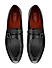 Black Loafers With Asymmetric Buckle