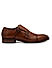 Tan Leather Double Monk Strap Shoes