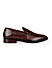 Coffee Dual Tone Leather Loafers