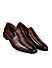 Coffee Dual Tone Leather Loafers