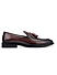 Burgundy Leather Loafers With Tassels