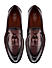 Burgundy Leather Loafers With Tassels