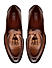 Tan Leather Loafers With Tassels