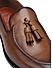 Tan Leather Loafers With Tassels