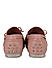 Pink Leather Bow Moccasins