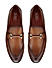 Tan Plain Leather Loafers