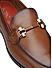 Tan Plain Leather Loafers