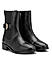 Black Leather Ankle Boots