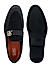 Black Suede Leather Loafers With Logo