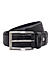 Black Mat Embossed Men's Belt