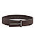 Brown Textured Leather Men's Belt