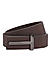 Brown Textured Leather Men's Belt