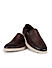 Coffee Leather Loafers With Contrast Sole
