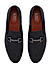 Black Leather Loafers With Buckle