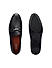 Black Leather Loafers With Buckle