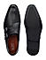 Black Leather Monk Straps