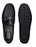 Black Perforated Leather Moccasins