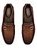 Tan Perforated Leather Moccasins