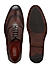 Coffee  Leather Derby Shoes