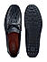 Blue Croco Textrured Moccasins