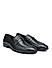 Black Plain Leather Loafers